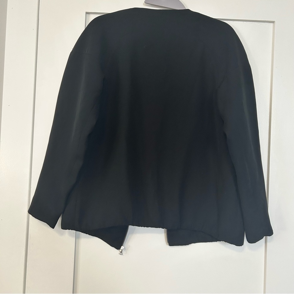Zara Basic Bomber Jacket Euc - image 4